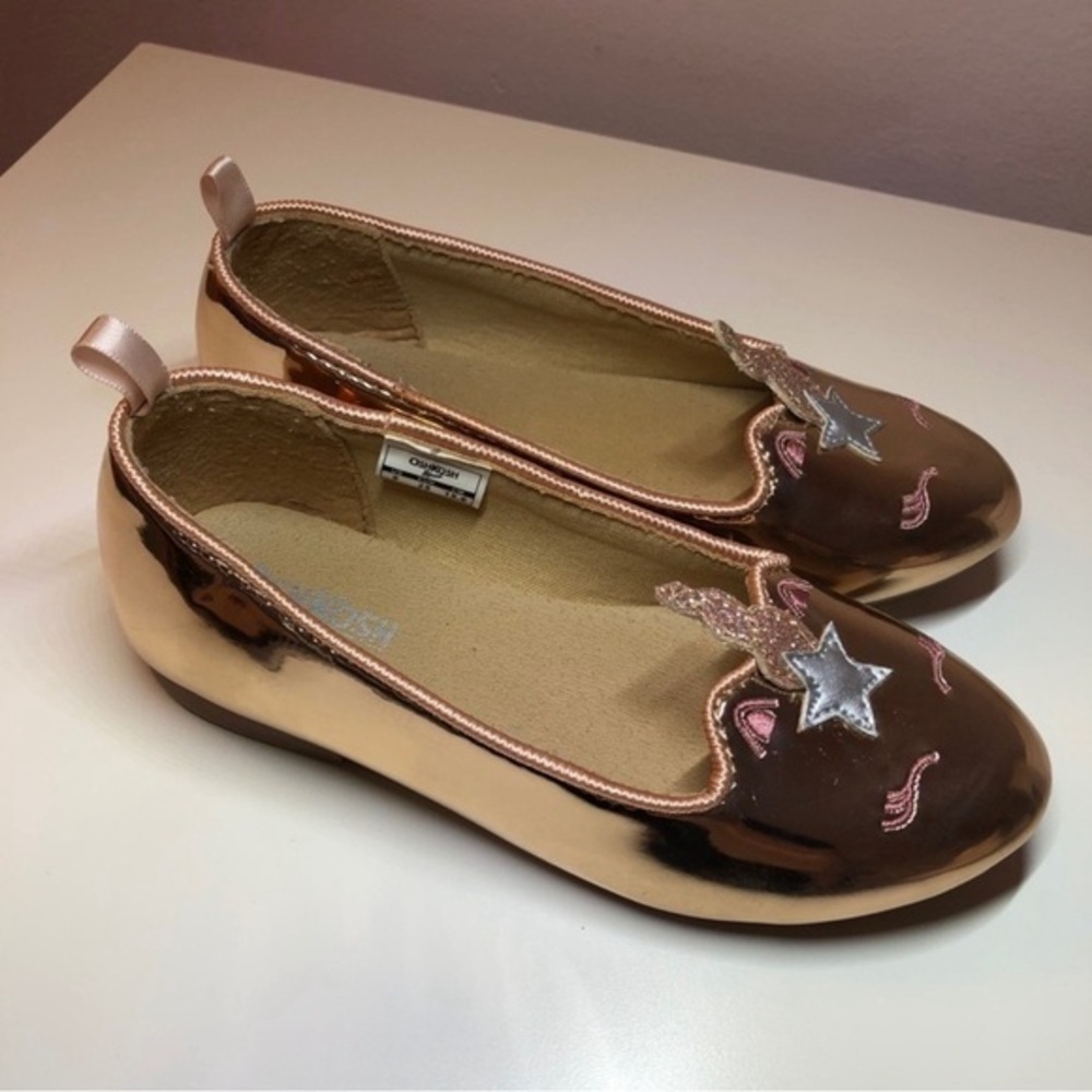 OshKosh B’gosh Toddler Girl Rose Gold Shoes *9